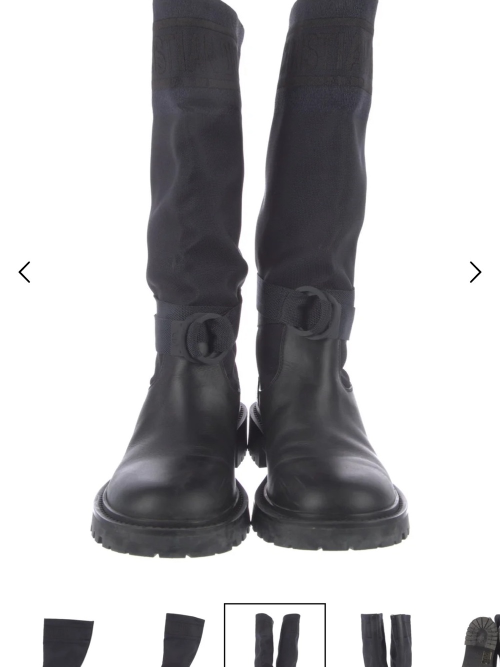 Dior black and navy rain boots